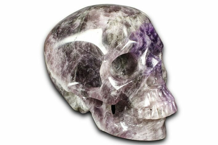 Realistic Chevron Amethyst Skull #382146